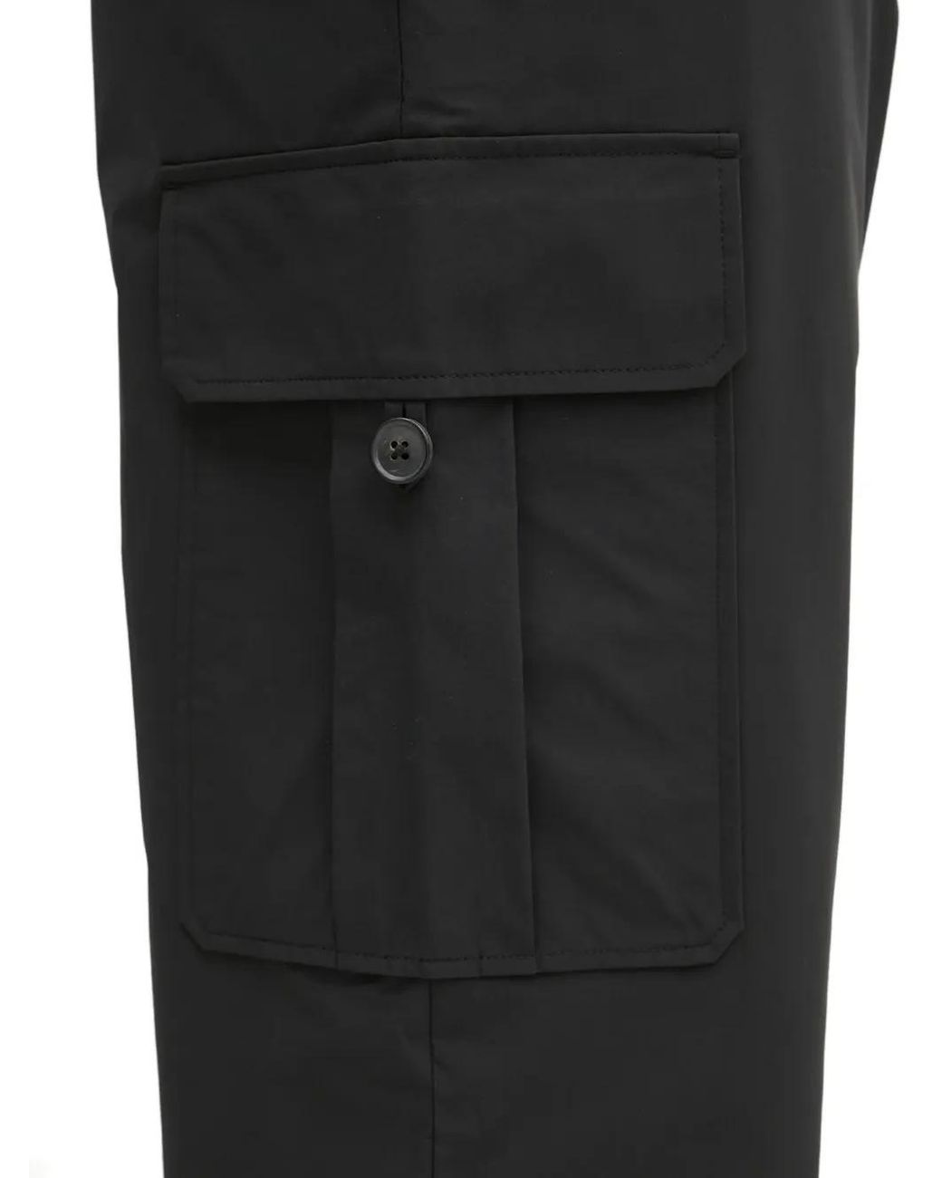 Paul Smith Black Button-Fastening Straight-Leg Trousers for men