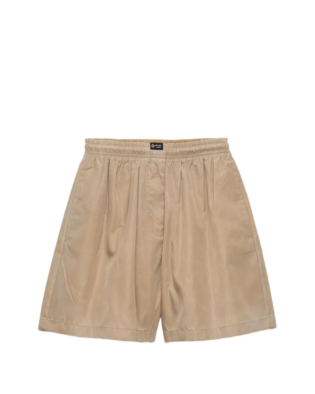 Short Re-Nylon Lavé Prada en coloris Natural