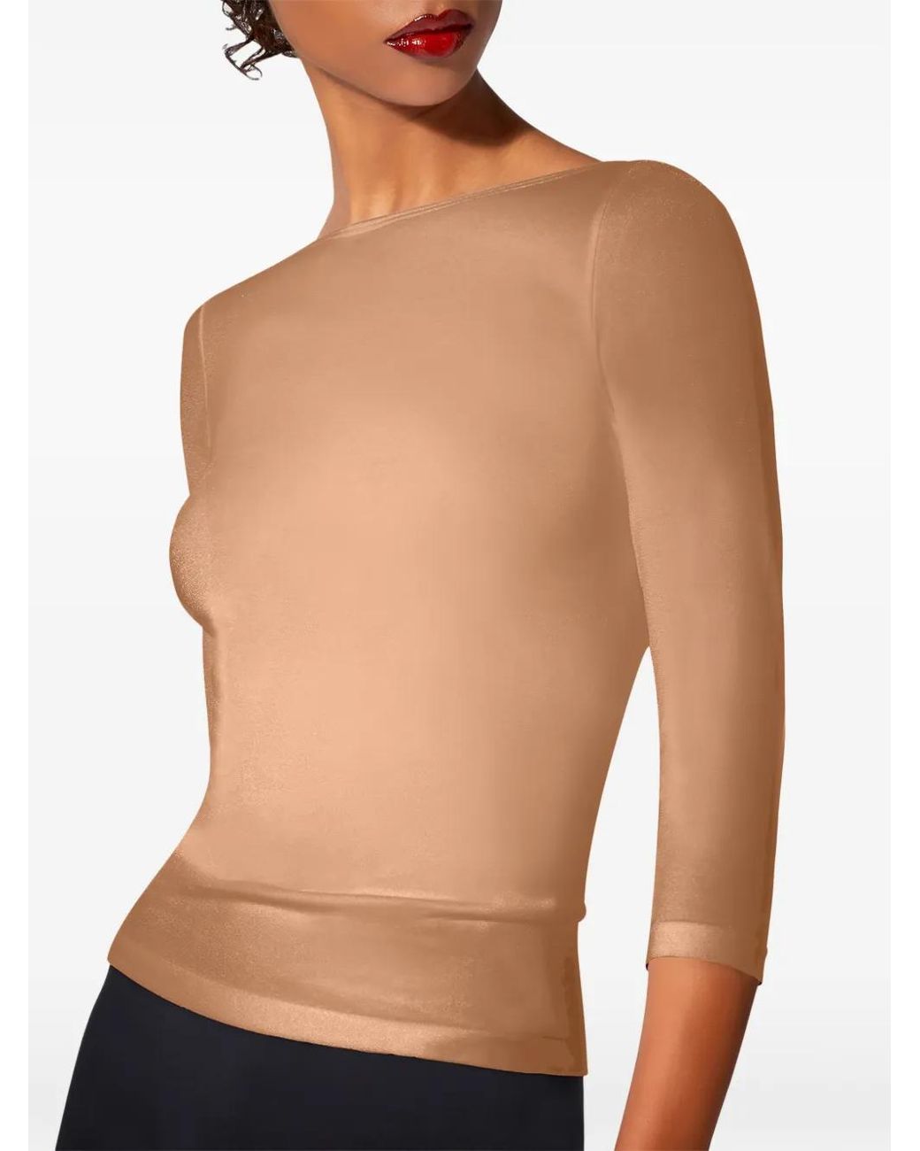 Wolford Brown Cordoba Long-Sleeve Jersey