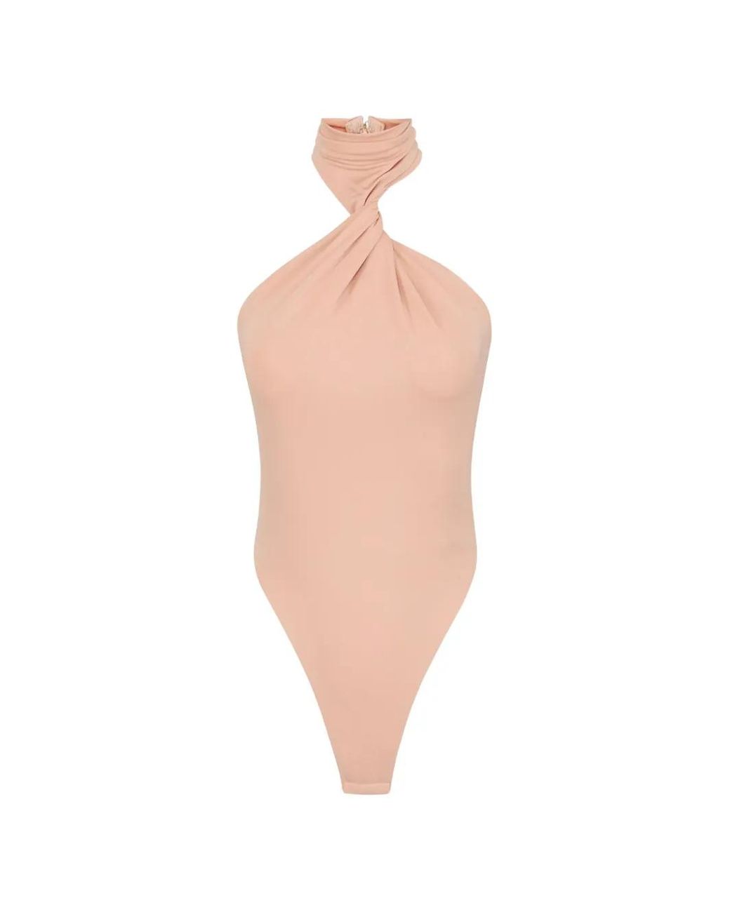 Elisabetta Franchi White Halterneck Bodysuit