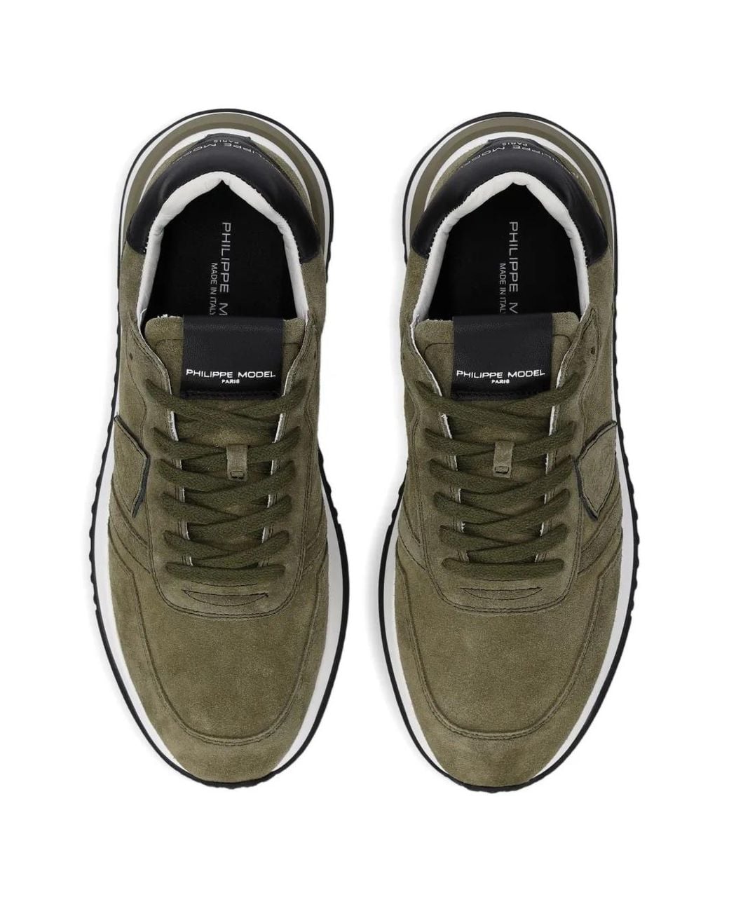 Philippe Model Green Sneakers for men