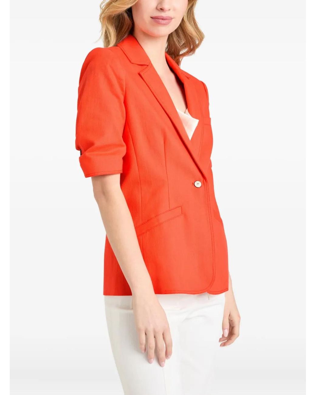 Cinq À Sept Orange Khloe Blazer
