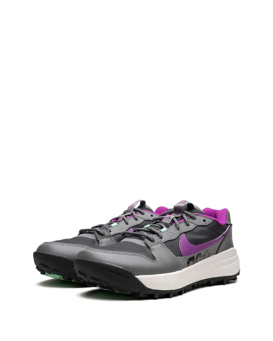 Nike Gray Acg Lowcate Low-Top Sneakers
