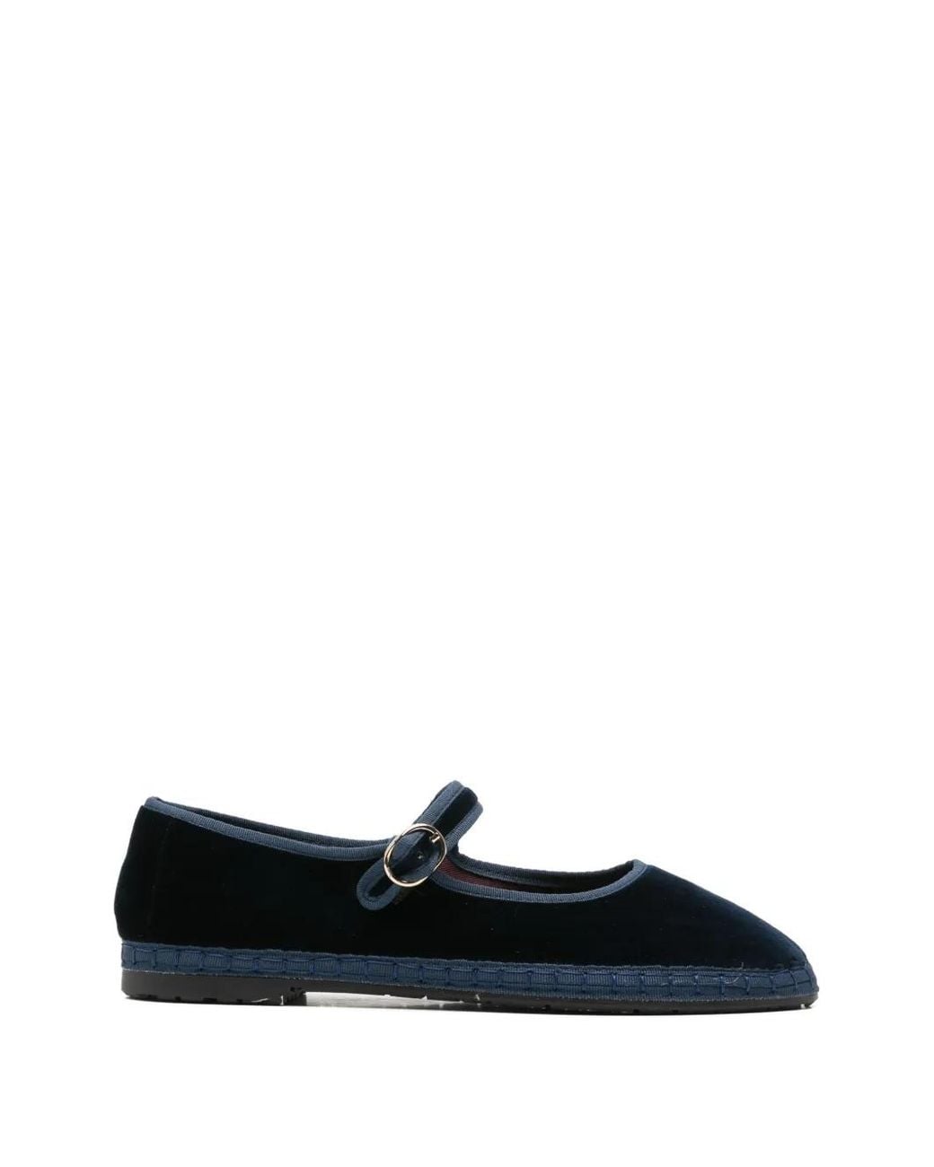 Flabelus White Molly Velvet Ballet Flats