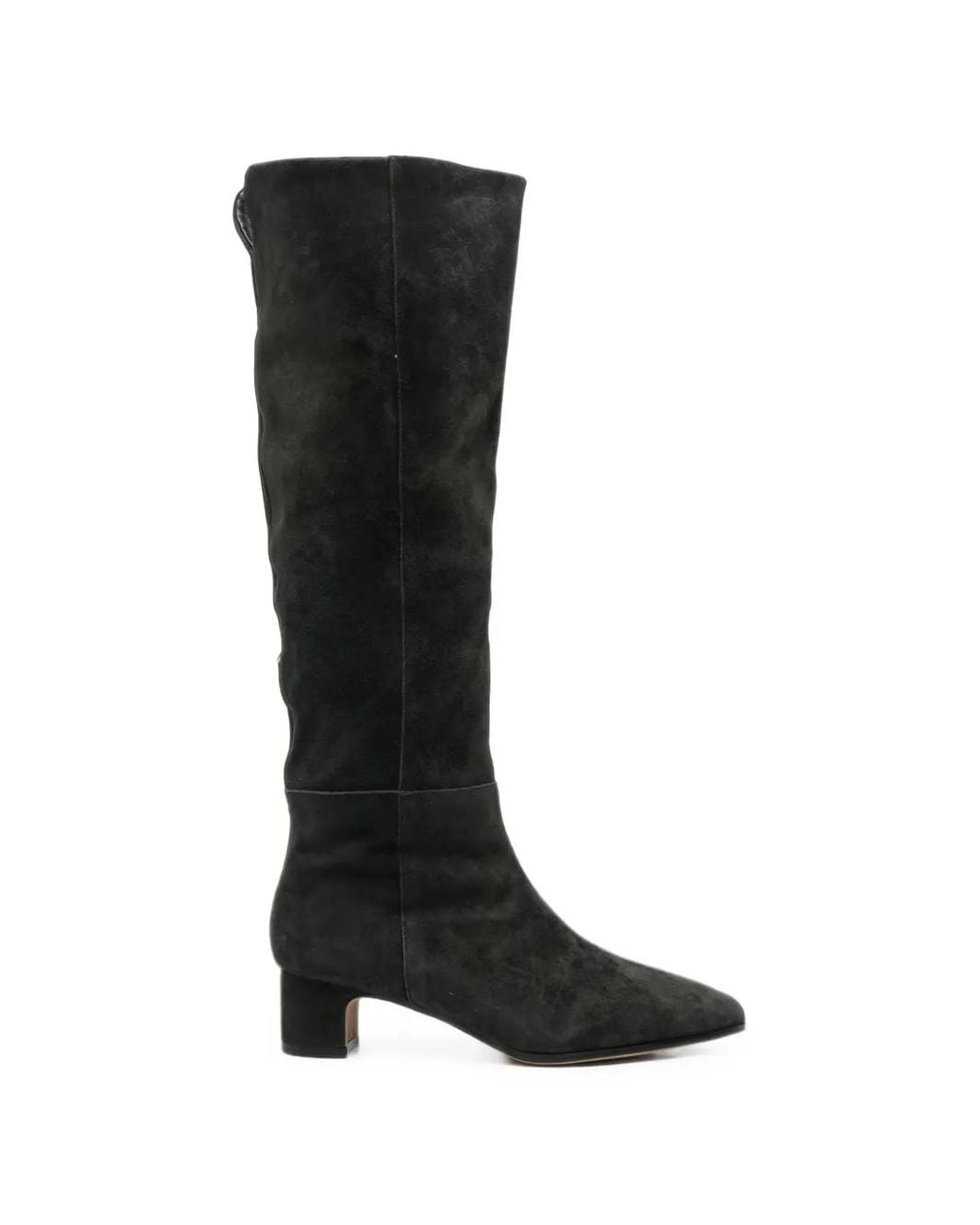 SERGIO MORETTI FIRENZE Black Pointed-Toe Knee-High Boots