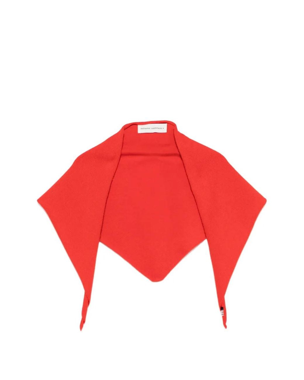 Extreme Cashmere Red Nº35 Bandana Scarf