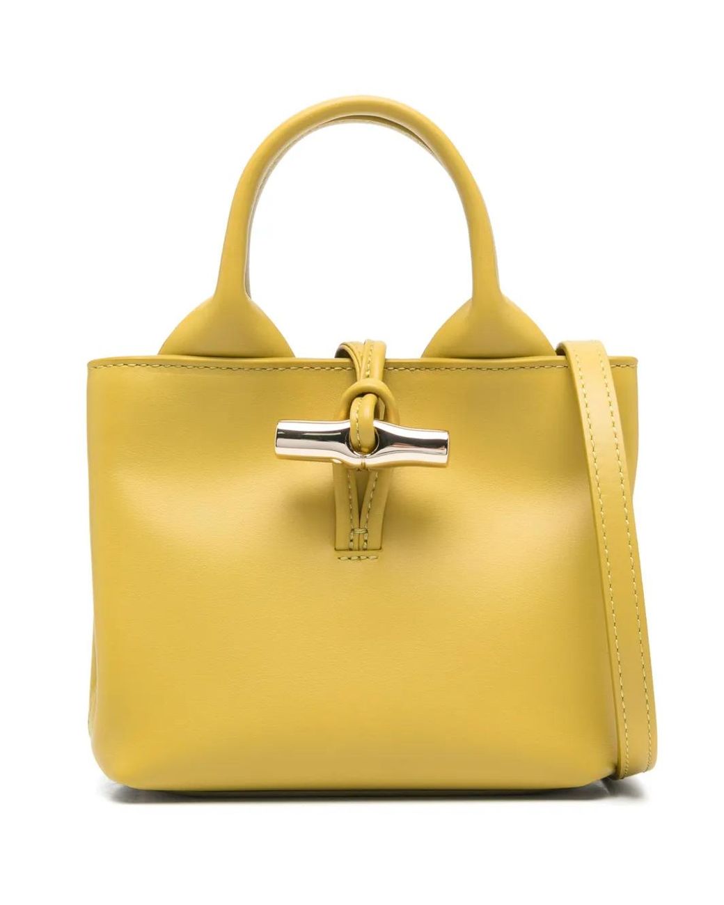 Longchamp Yellow Extra Small Le Roseau Tote Bag