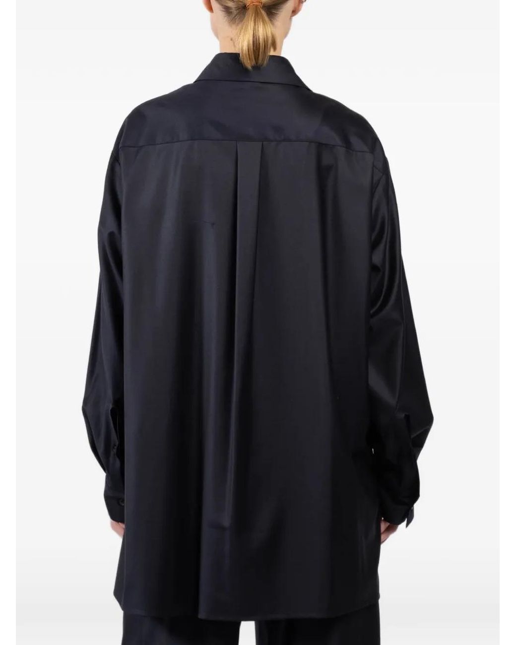 Dusan Blue Buttoned Oversized Shirt
