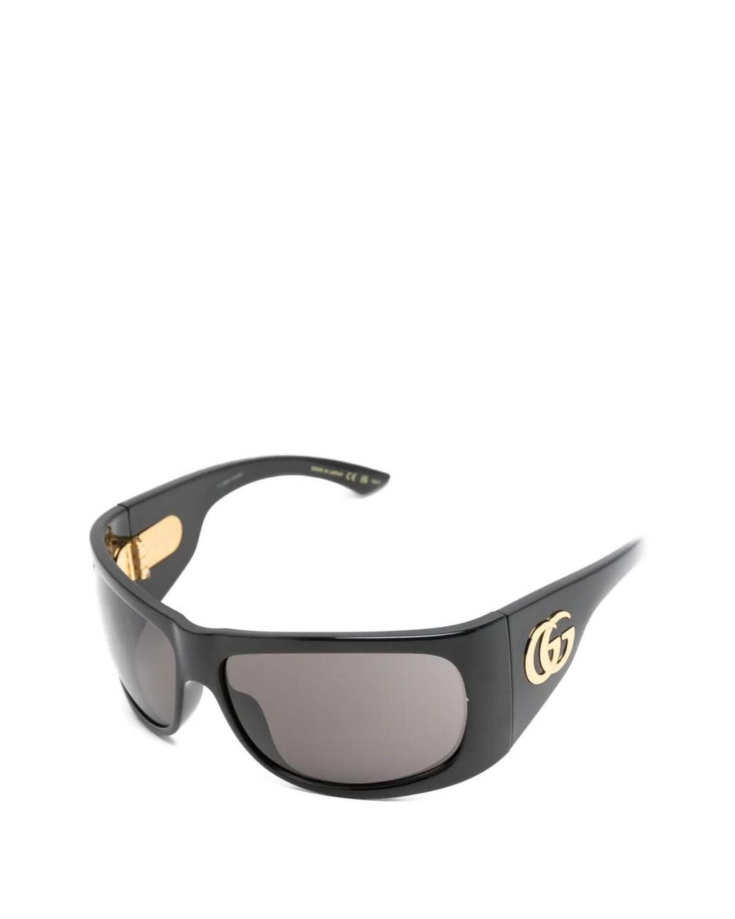 Gucci Gray Rectangle-Frame Sunglasses