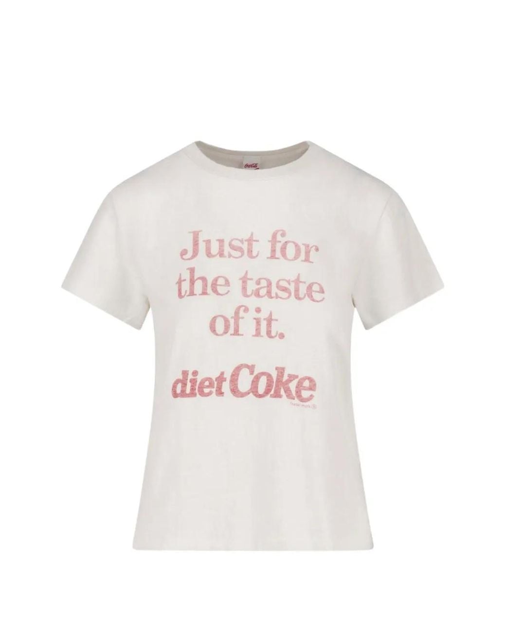 Re/done White Diet Coke Slogan-Print T-Shirt