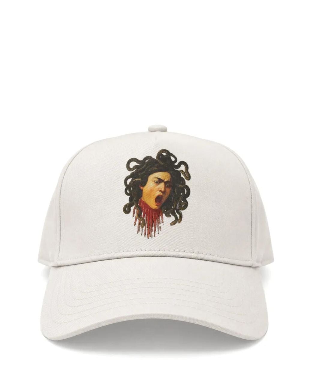 Melt White Graphic-Print Baseball Cap for men