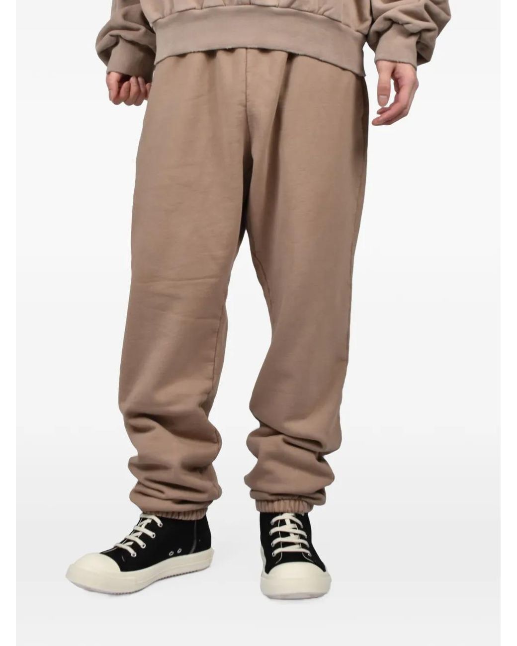 Fear Of God Natural Classic Sunfaded-Effect Brushed-Fleece Track Pants for men