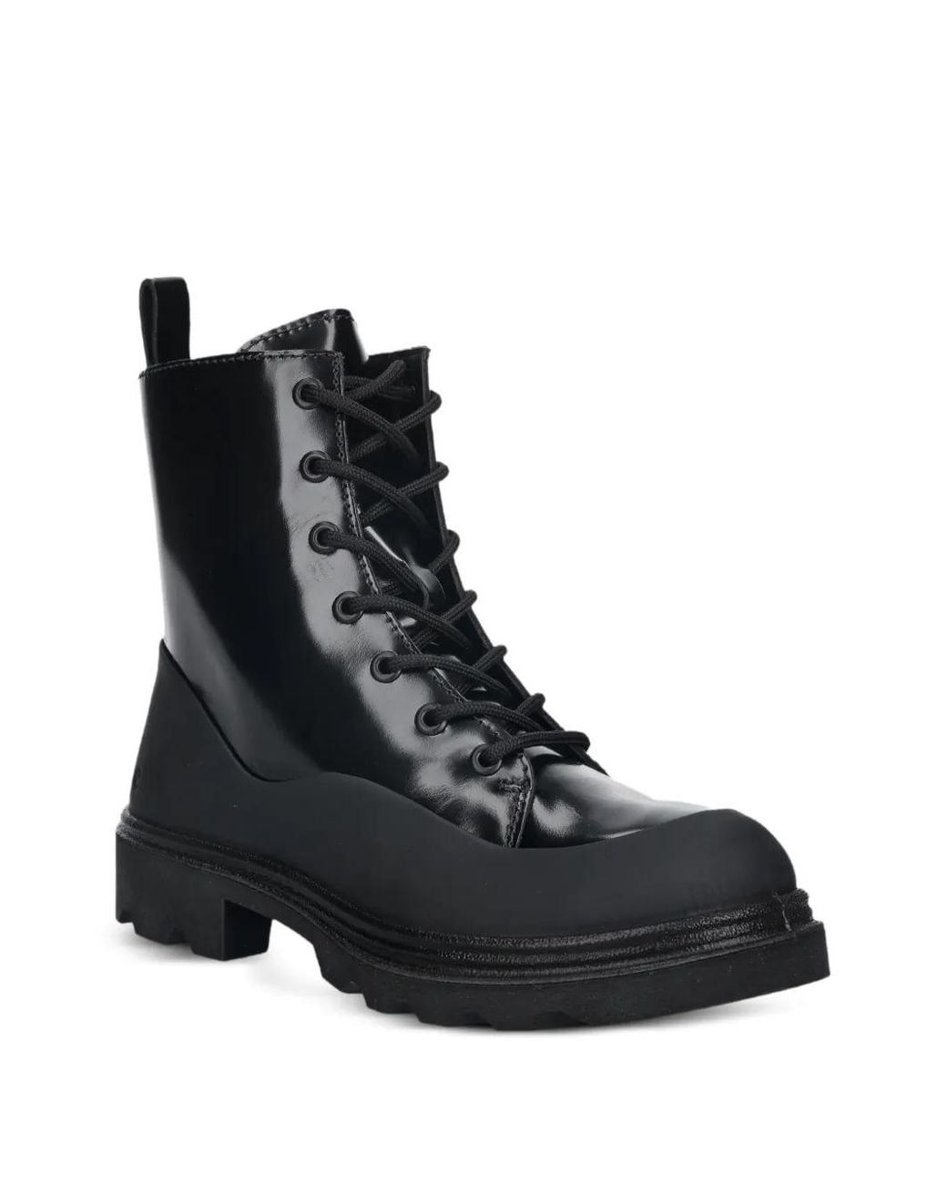 Ecco Black Grainer Combat Boots
