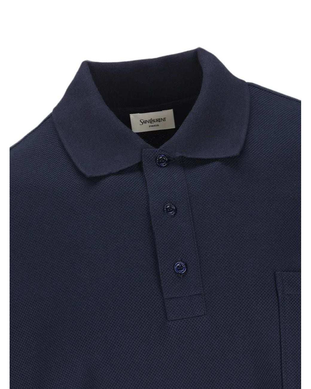 Saint Laurent Blue Cassandre Polo for men