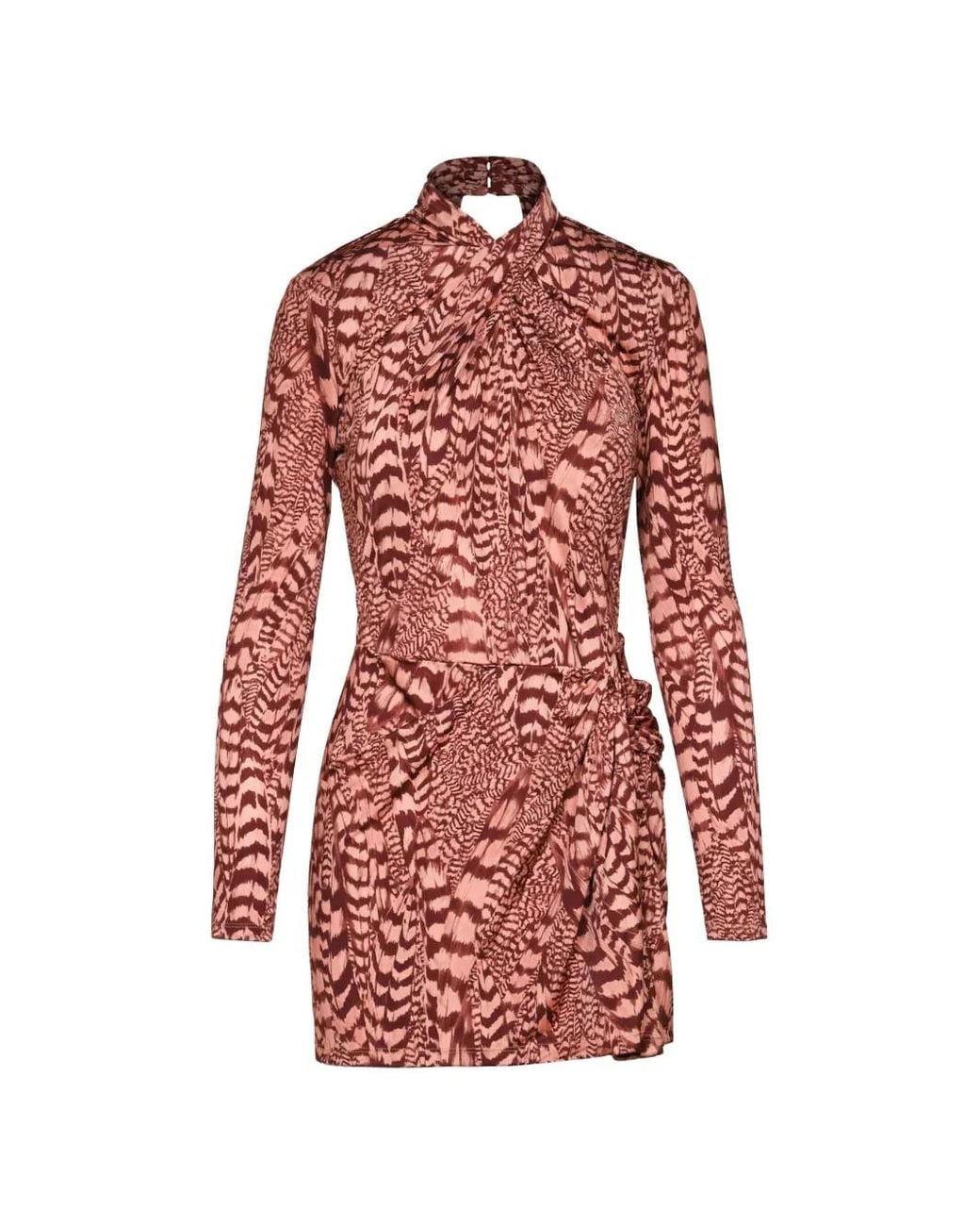 Johanna Ortiz Red Softly Unbound Mini Dress