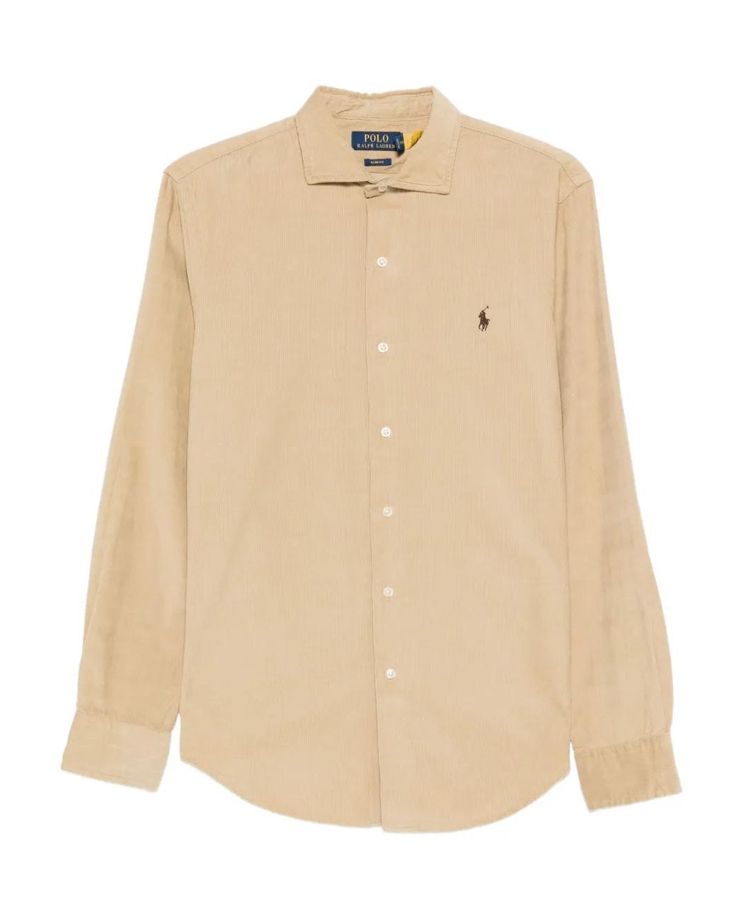 Polo Ralph Lauren Polo Pony-Embroidered Shirt in Natural for Men | Lyst