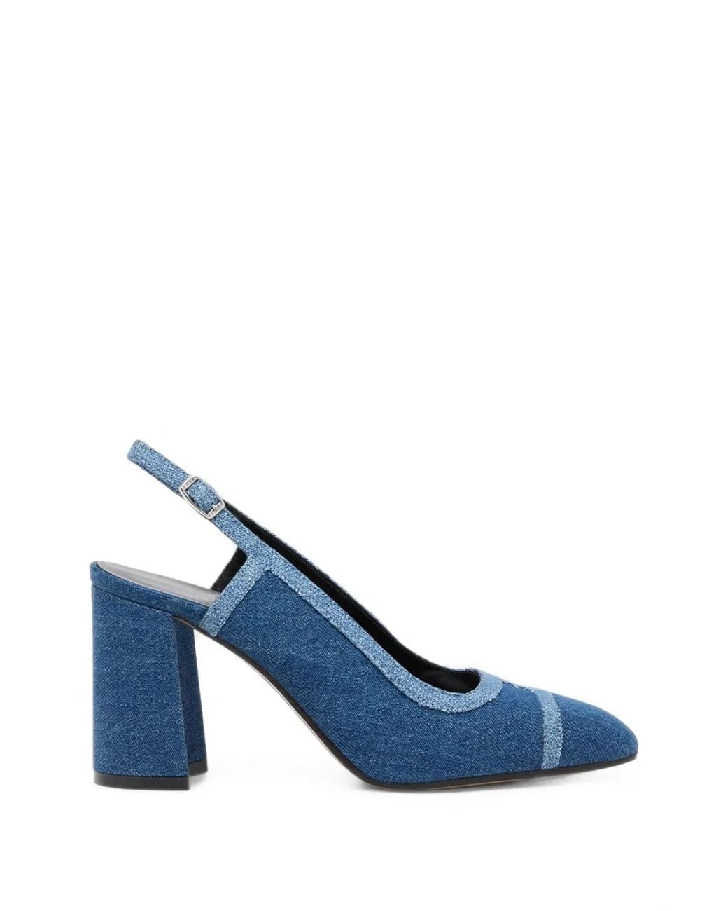 CAREL PARIS Blue Escarpins Alizee En Jean À Bride Arrière
