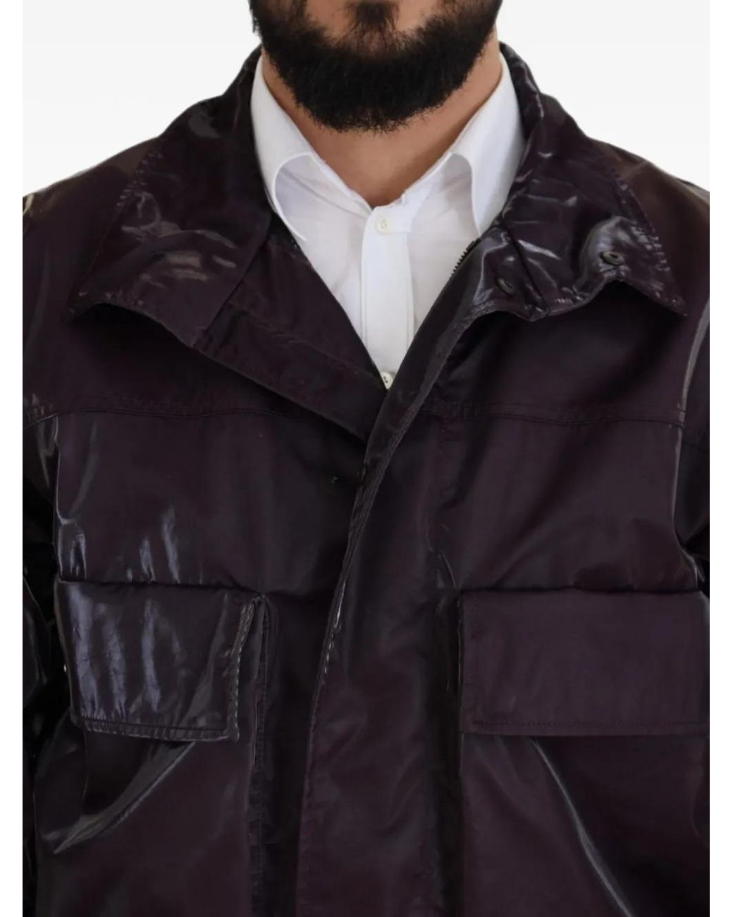 Dolce & Gabbana Blue Lightweight Biker Jacket for men