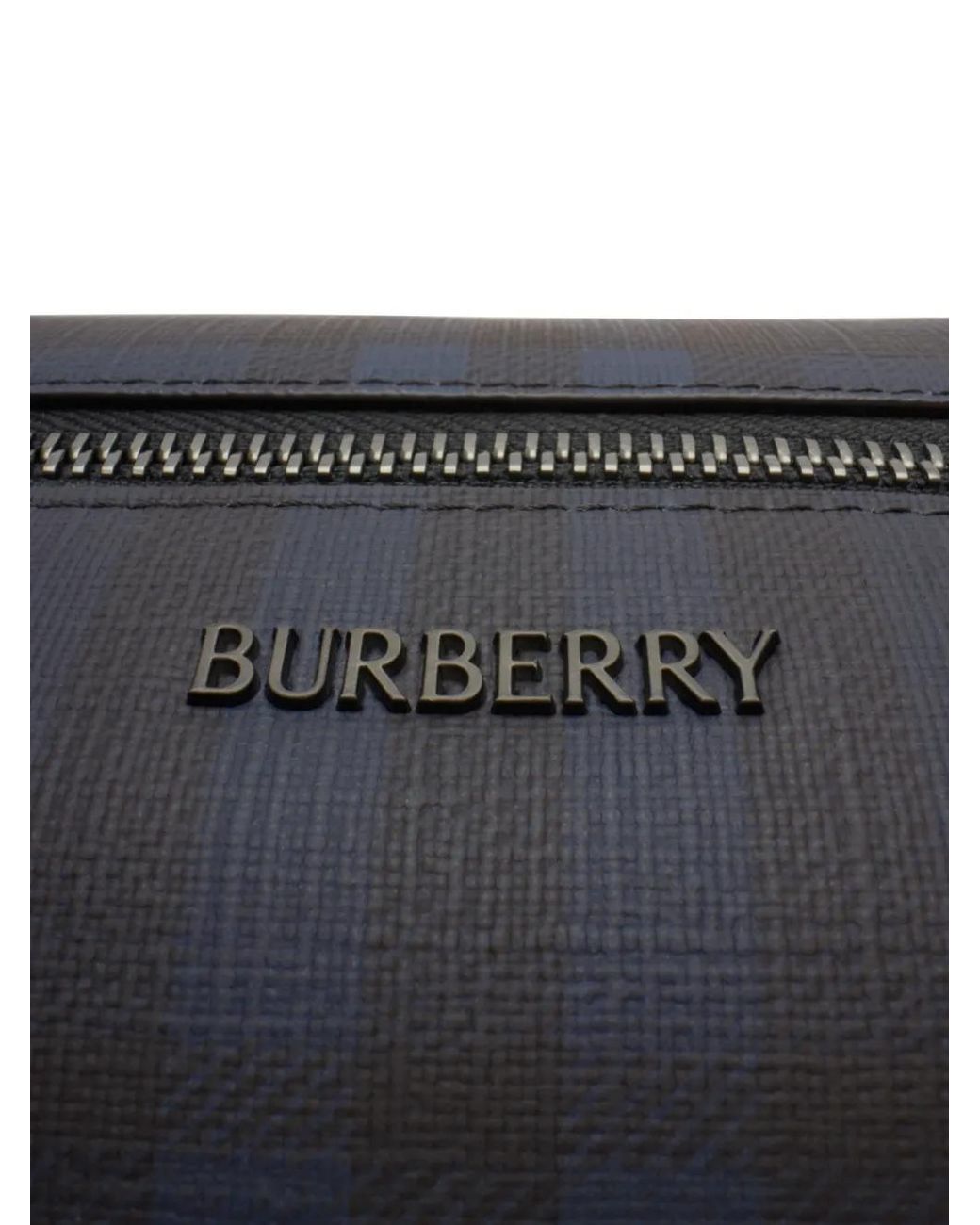 Pouch Da Viaggio Check di Burberry in Gray da Uomo