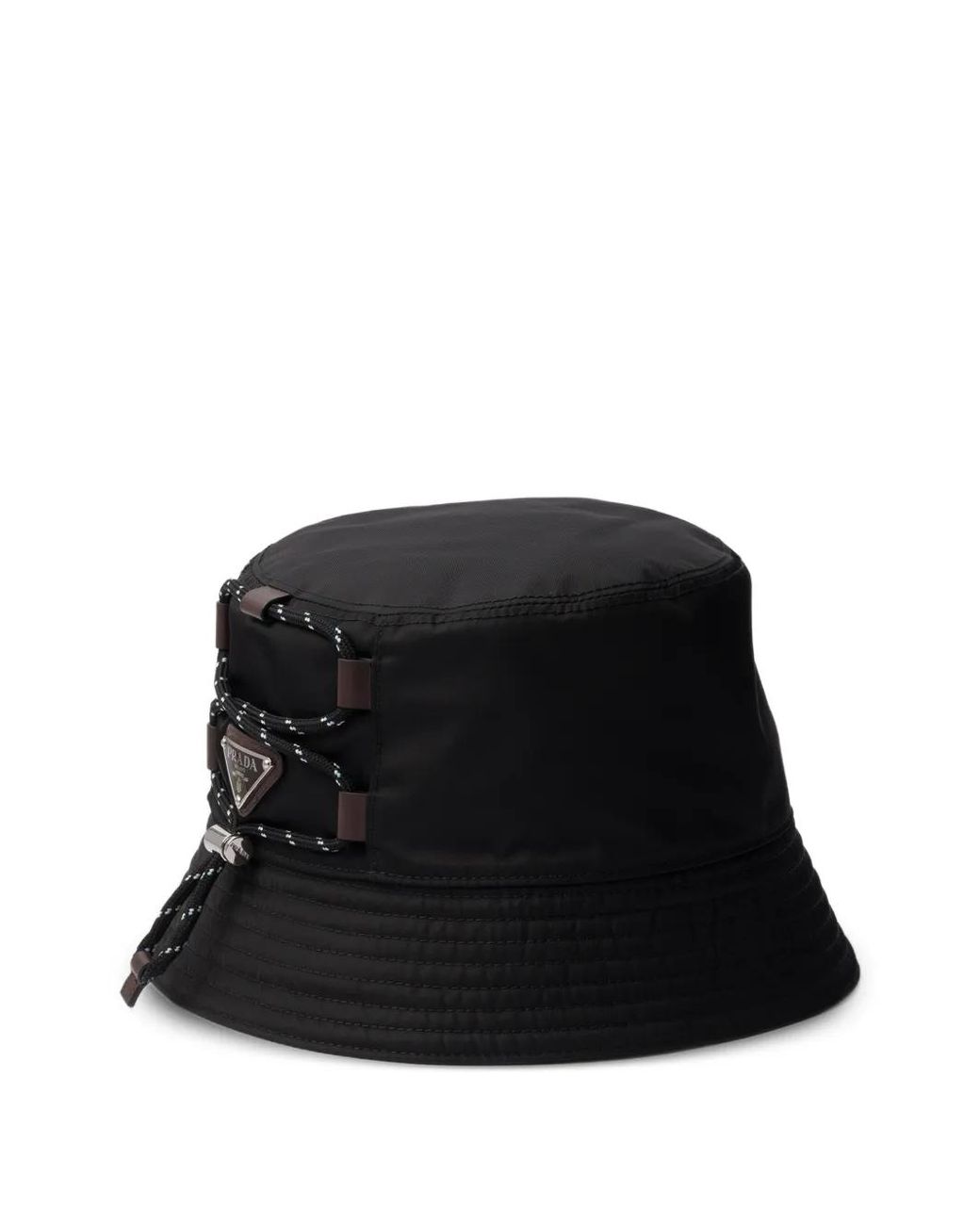 Prada Black Speedrock Re-Nylon Bucket Hat