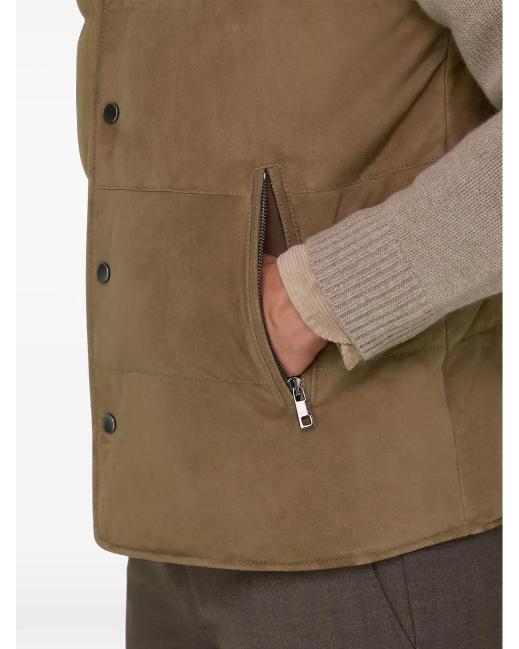 Boggi Brown Gilet Padded for men