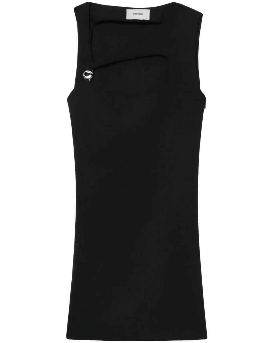 Coperni Black Cut-Out Mini Dress