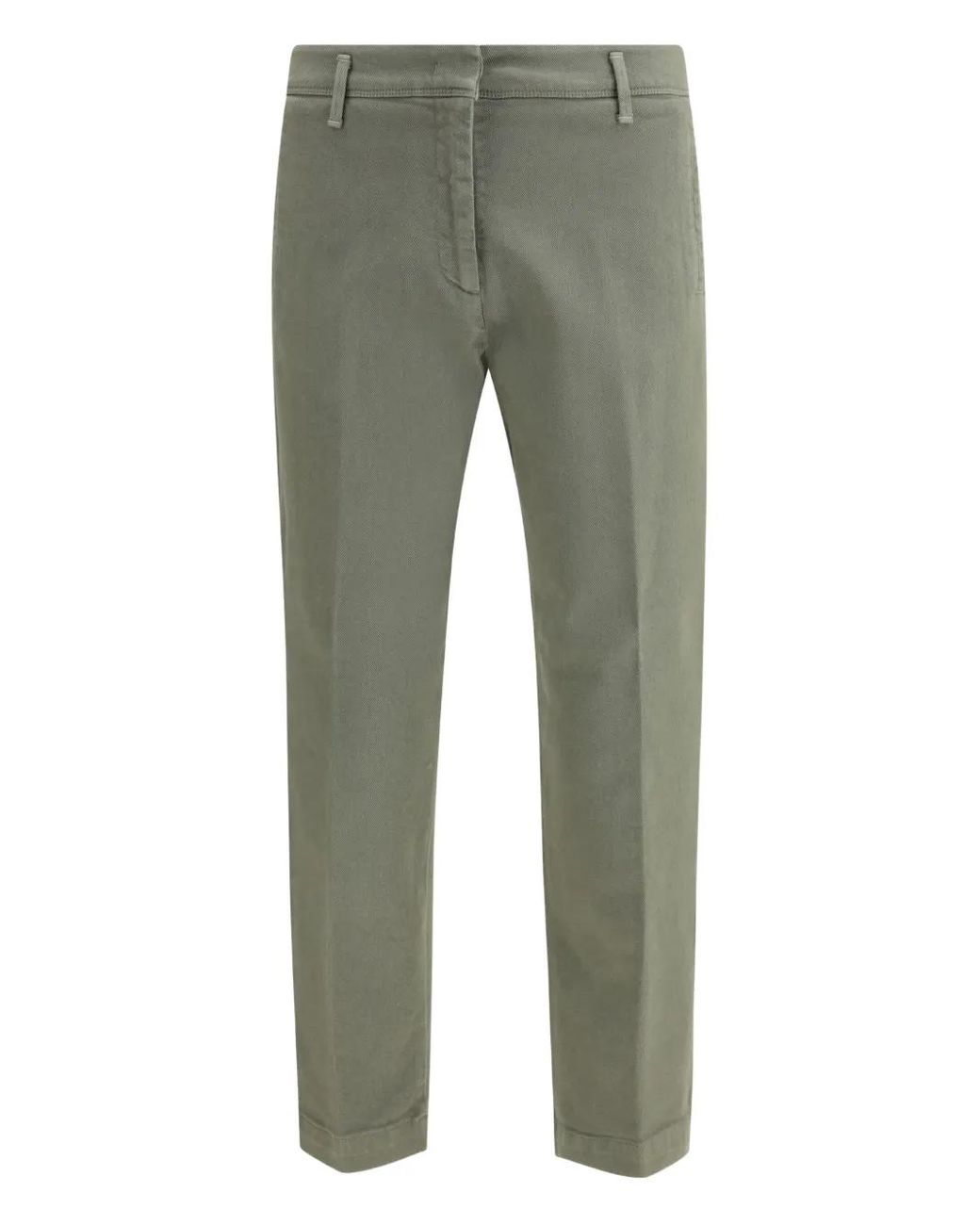 Cruna Green Daizy Flat-Front Barrel Trousers