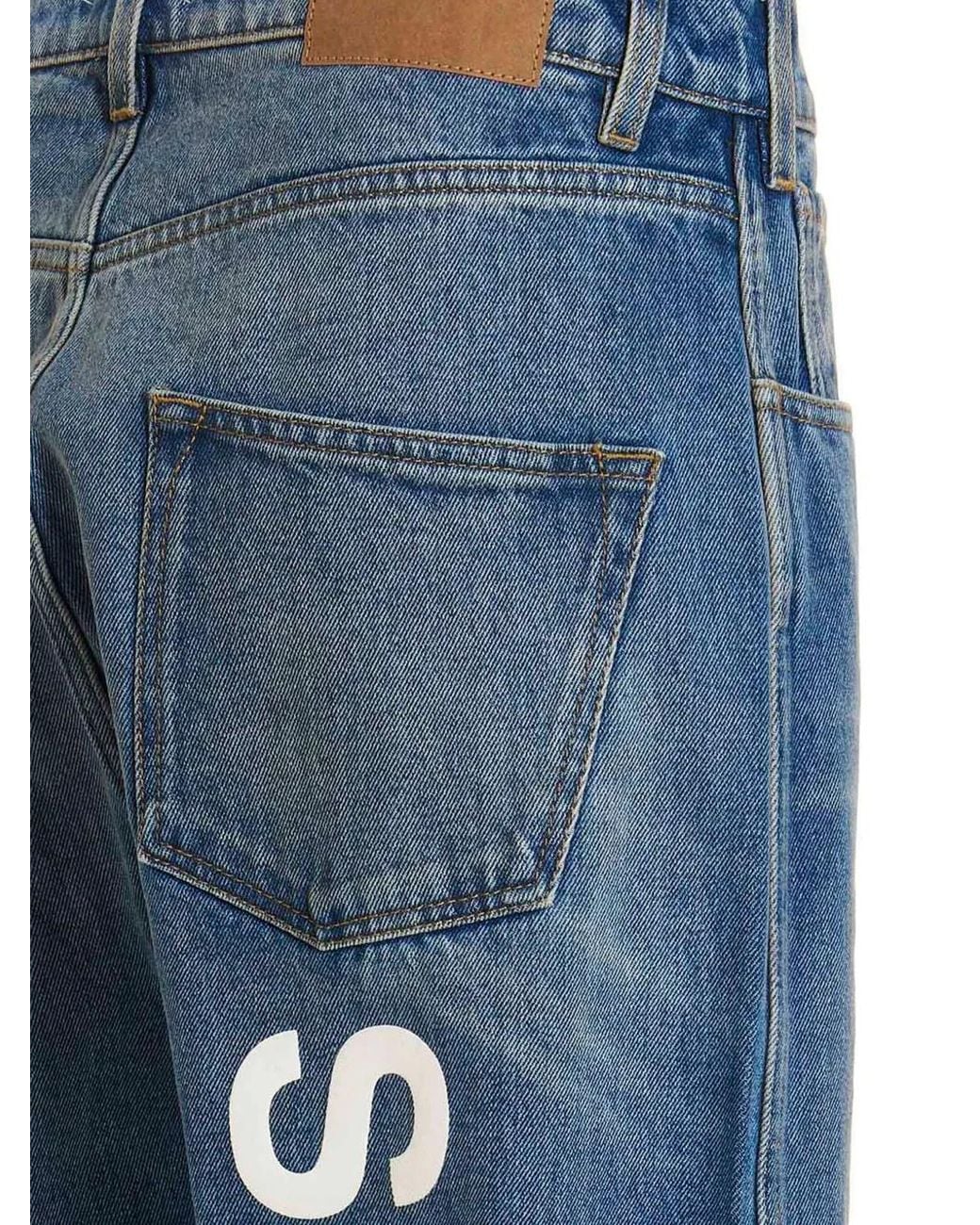 1989 STUDIO Jeans Met Logoprint in het Blue voor heren