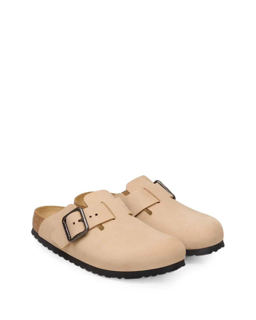 Birkenstock White Boston Wire Buckle Mules for men