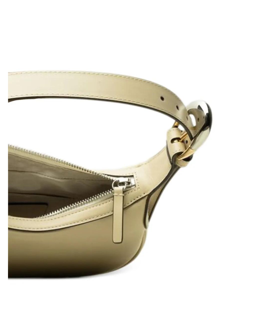 Staud Metallic Owen Leather Shoulder Bag