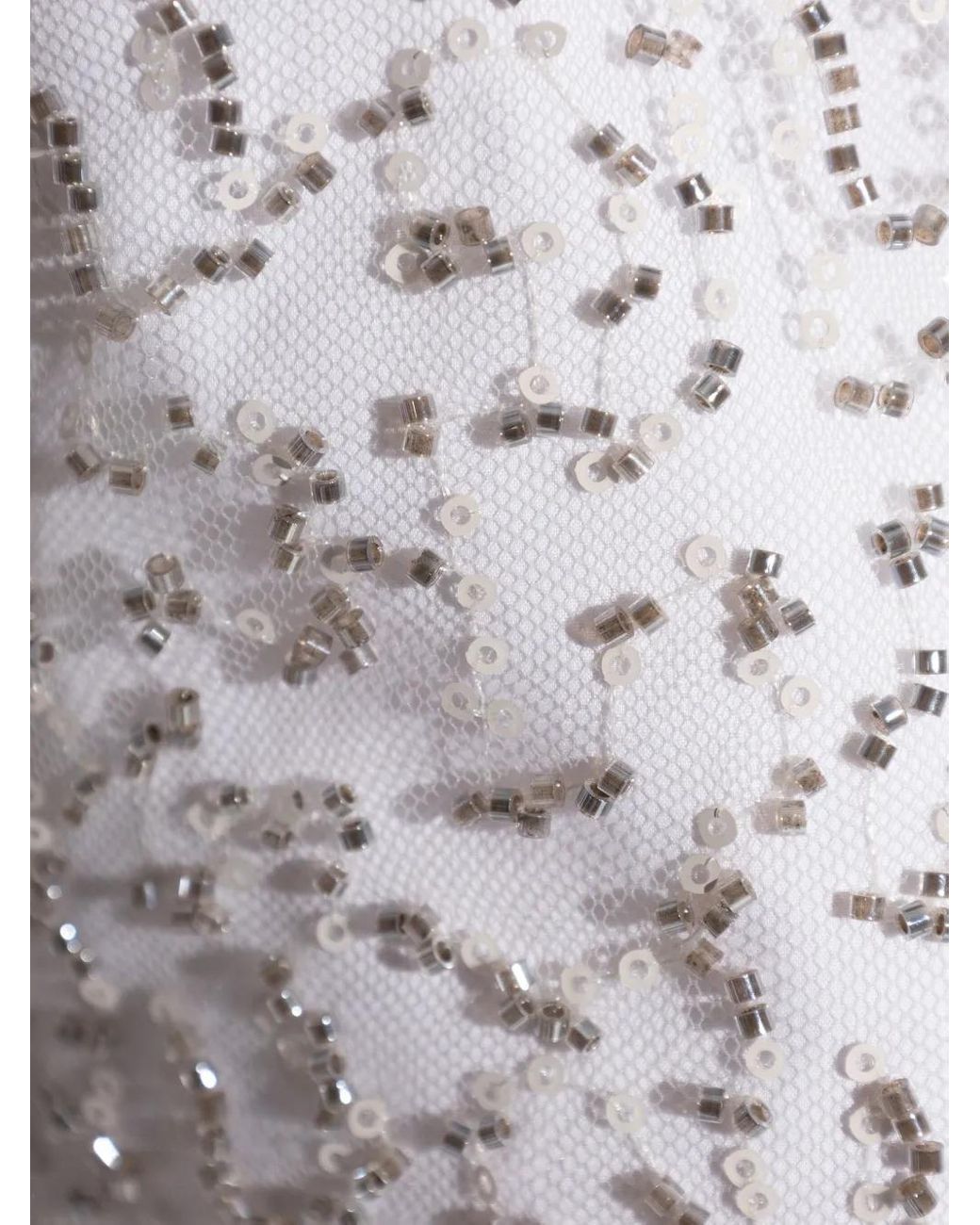 Samsøe & Samsøe White Samally Beaded-Detail Top