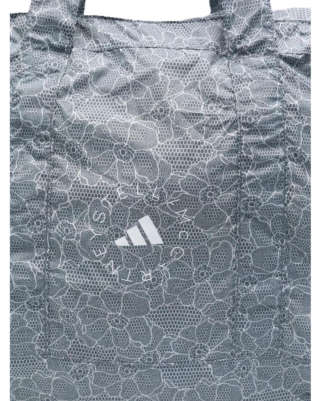 Adidas By Stella McCartney Blue Floral Packable Shoulder Bag