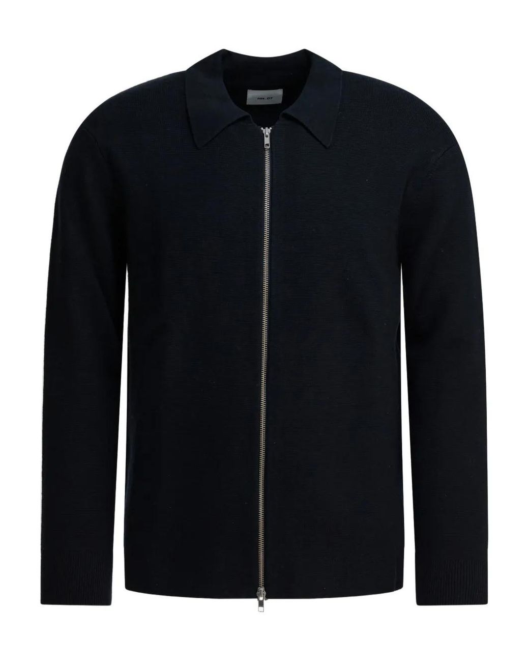 NN07 Black Zip-Fastening Cardigan for men