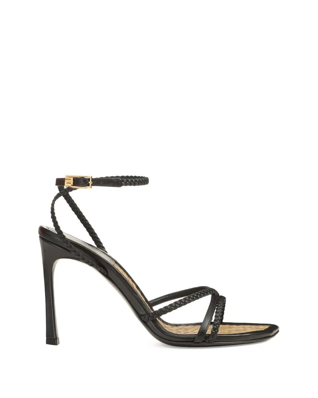 Sergio Rossi White Braid Sandals