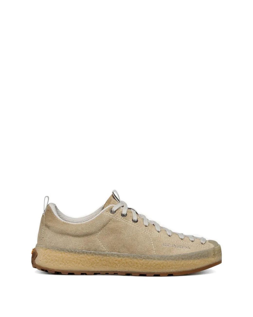 SCARPA White Baskets Mojito En Daim À Lacets for men