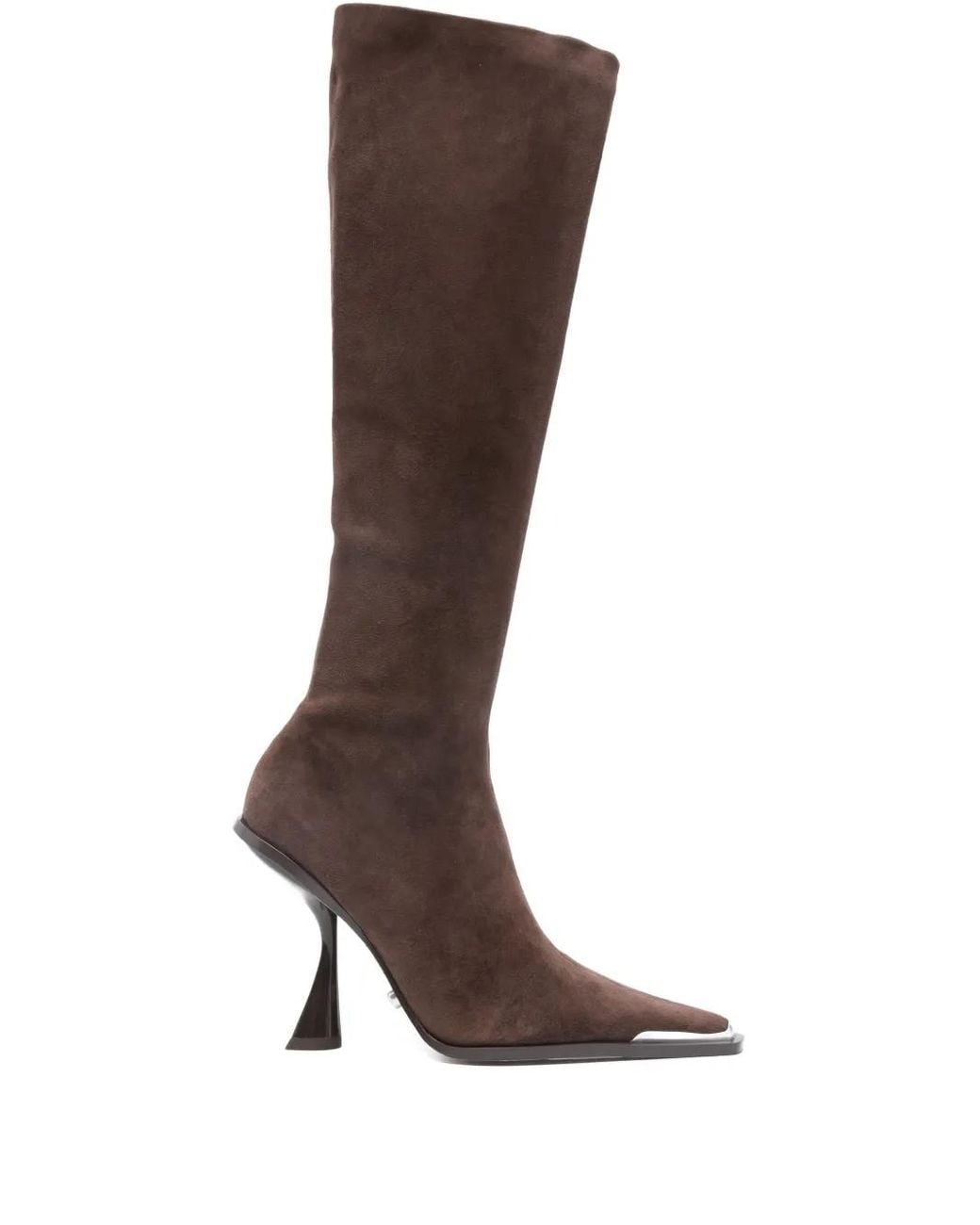 Cult Gaia Brown 105Mm Suede Knee-High Boots
