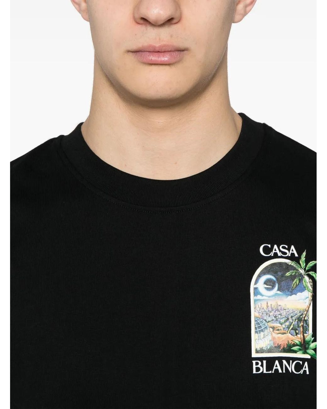 Casablanca Black La Night T-Shirt for men
