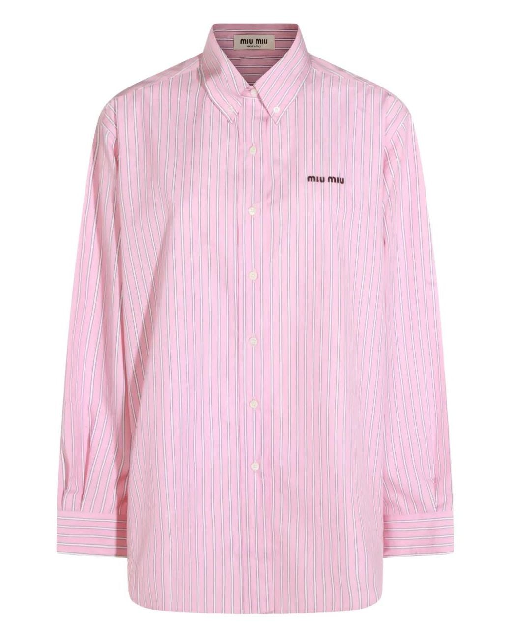 Miu Miu Pink Poplin Shirt
