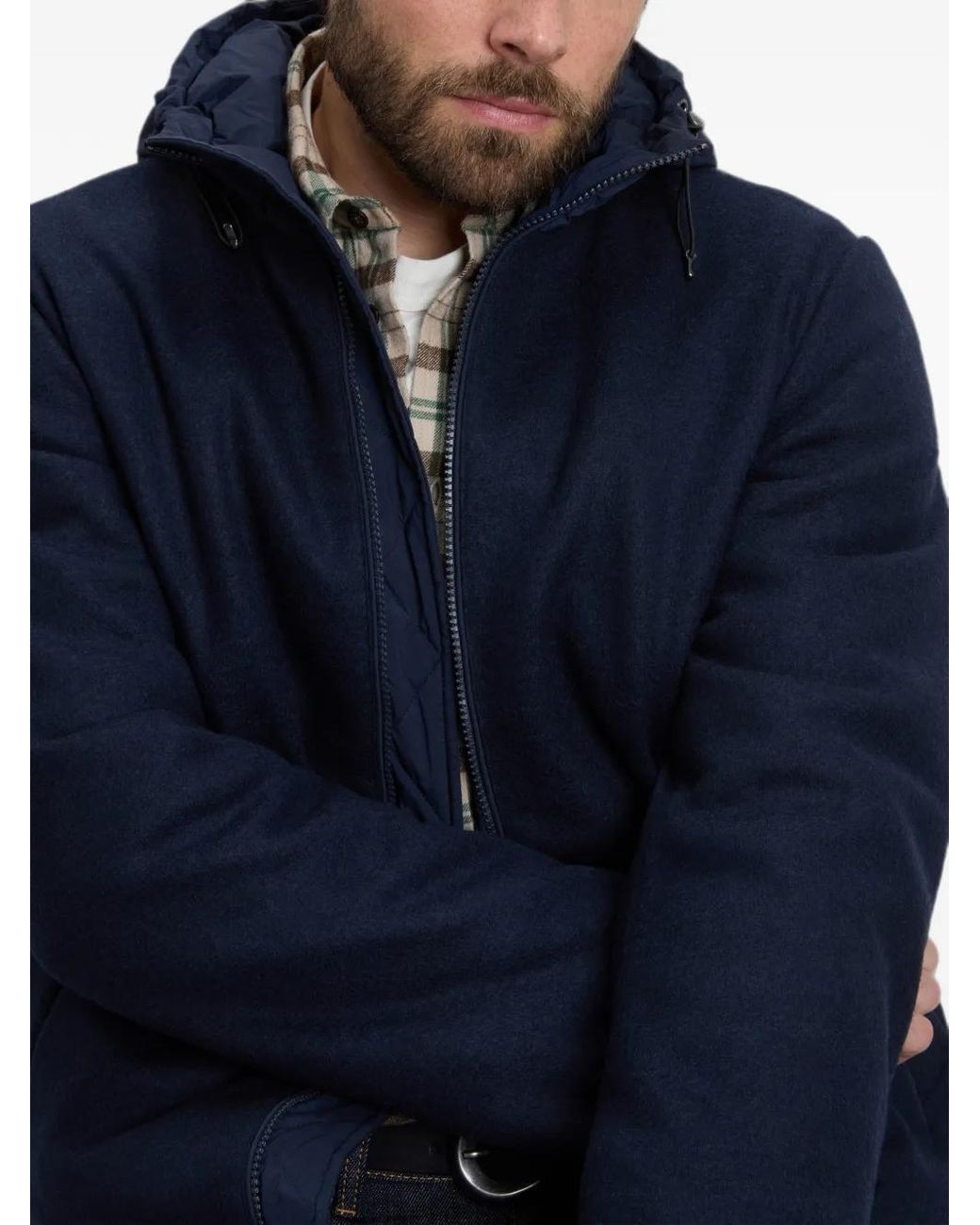 Woolrich Blue Veste Pacific À Capuche for men
