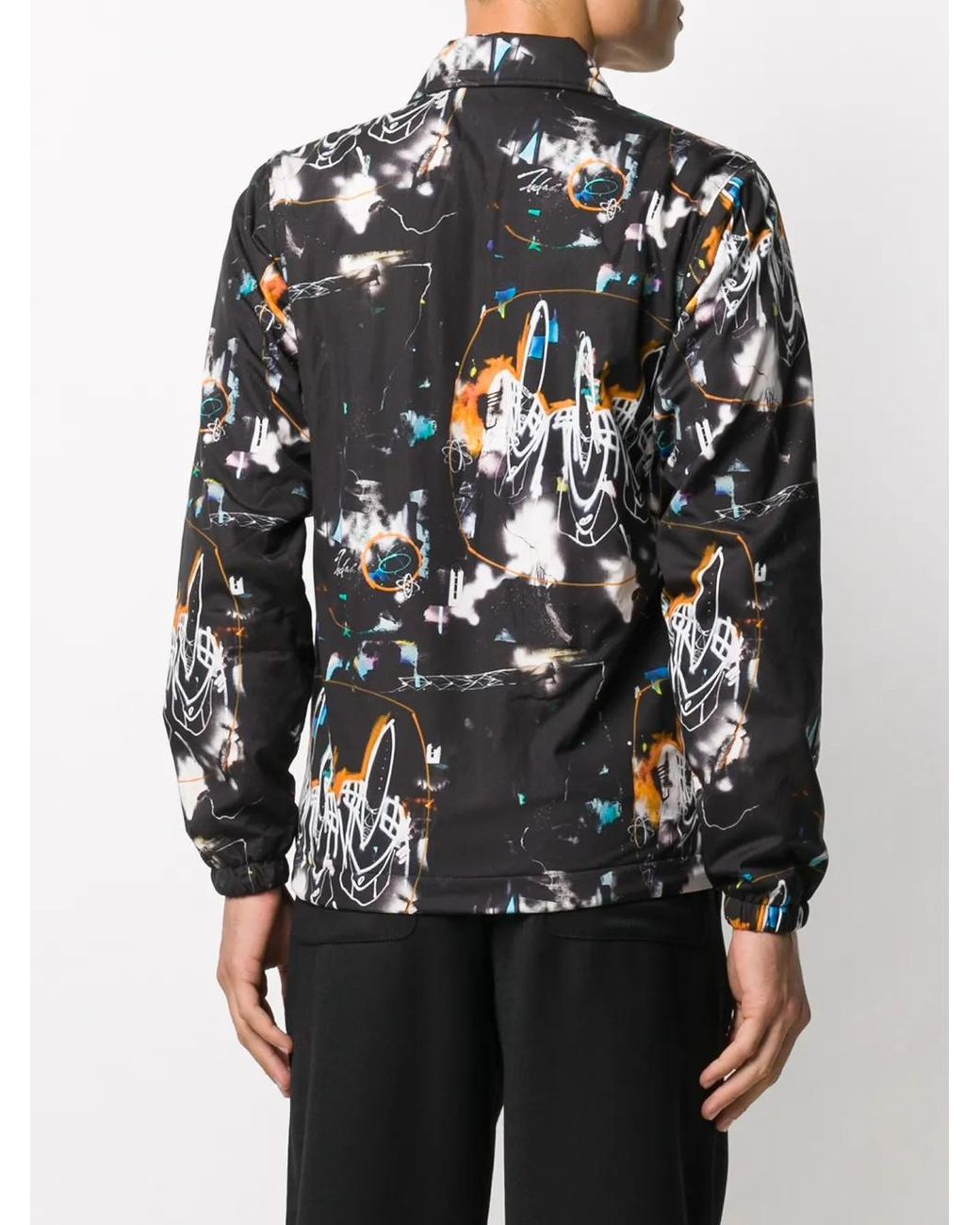 Comme des Garçons Black Abstract Print Shirt Jacket for men