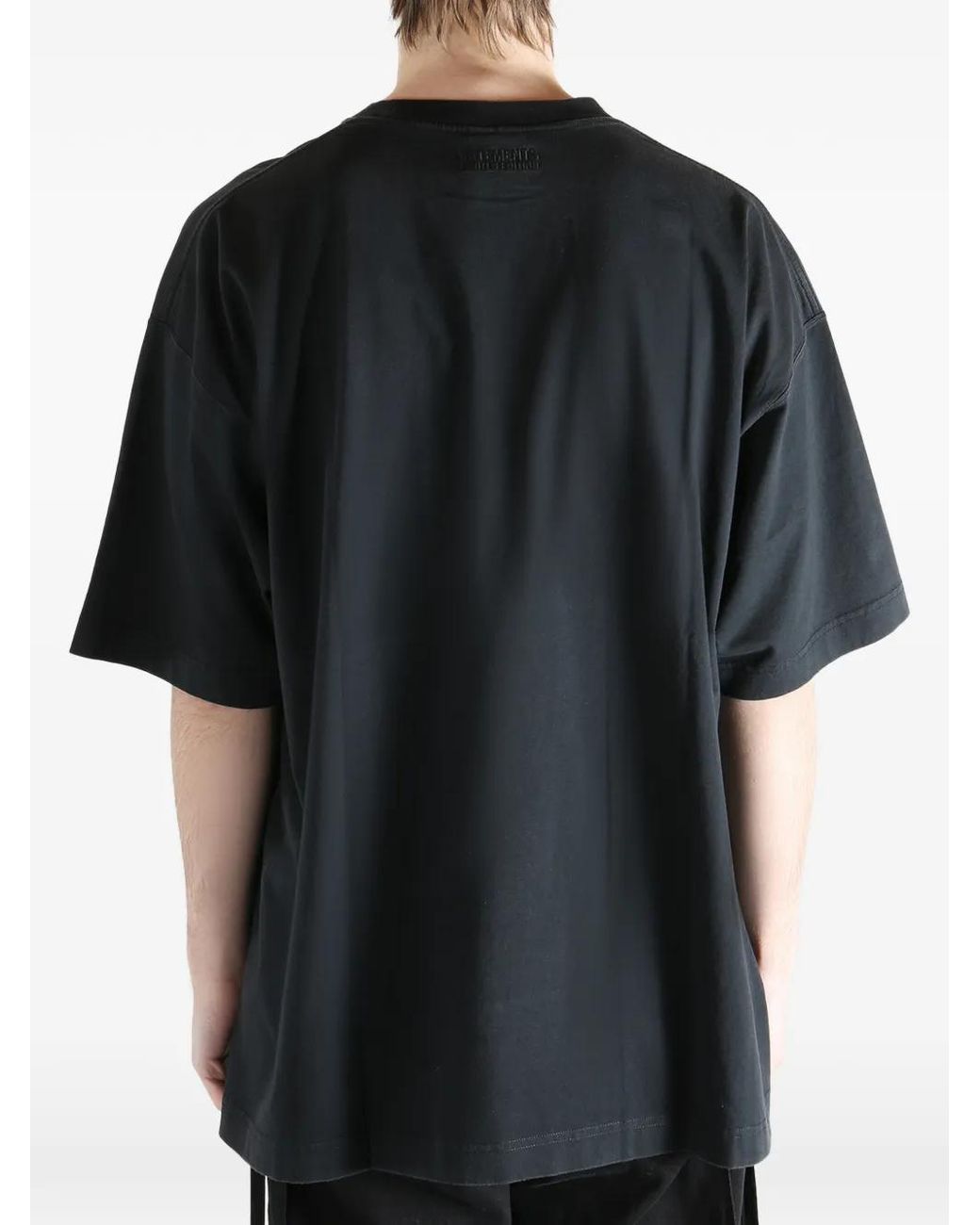 Vetements Black Graphic T-Shirt for men