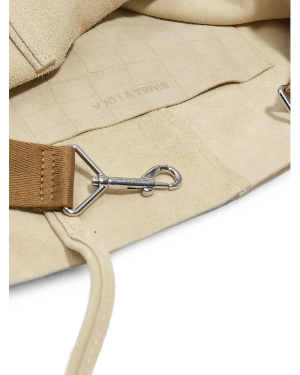 Bimba Y Lola Natural Large Light- Suede Shopper Bag