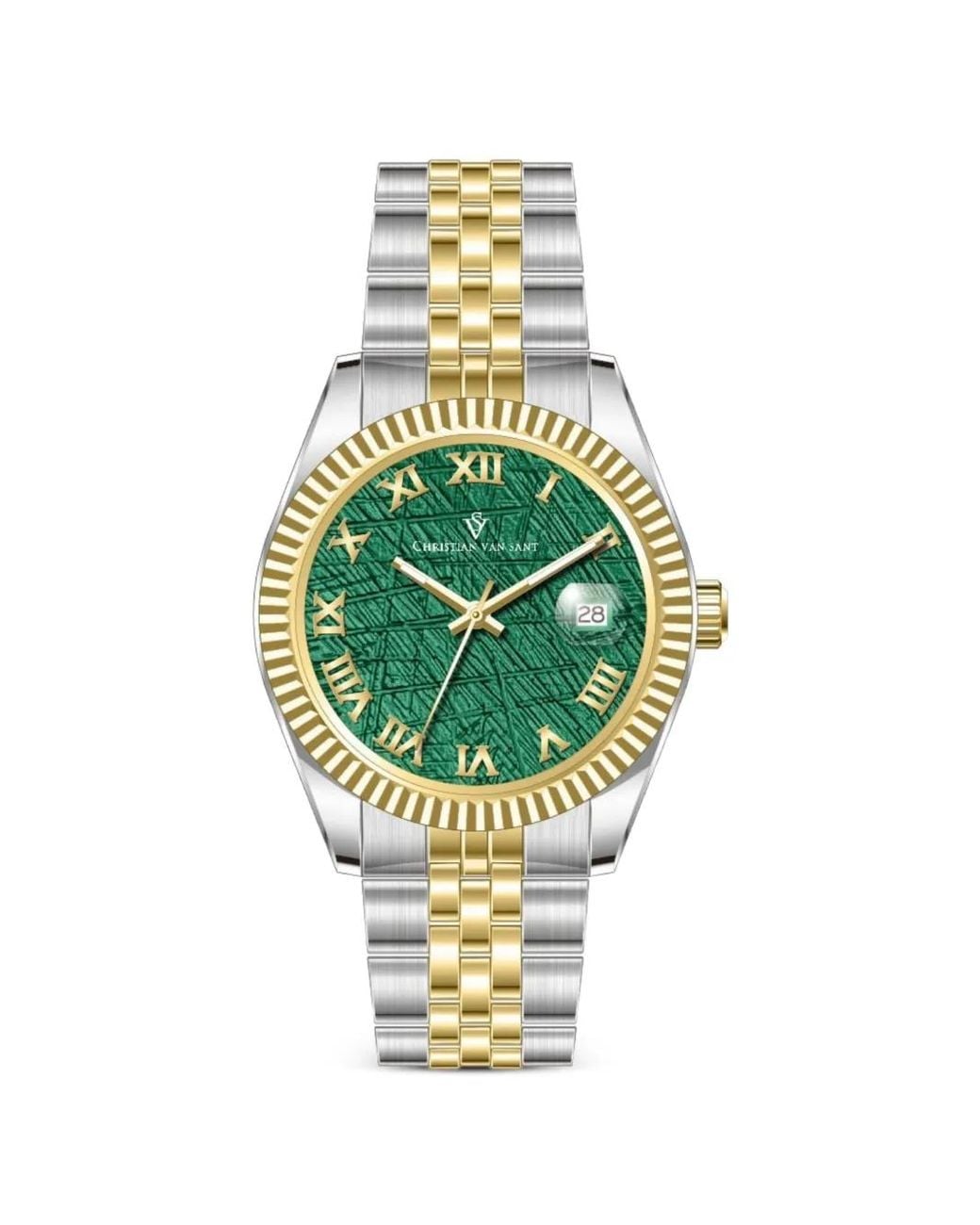 Christian Van Sant Metallic Stellar 41Mm Watch for men