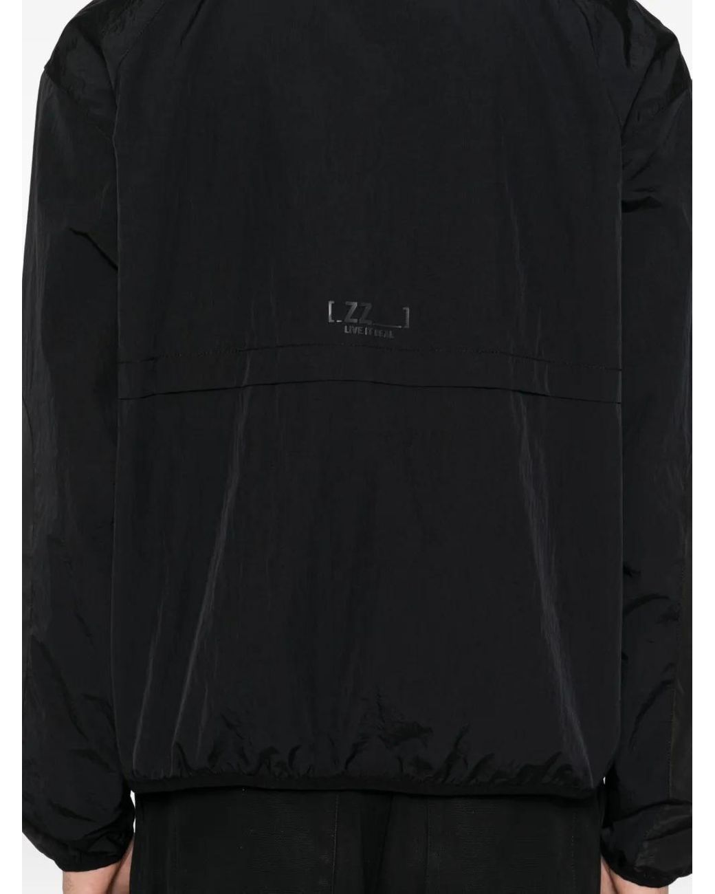 Izzue Black Logo Appliqué Jacket for men