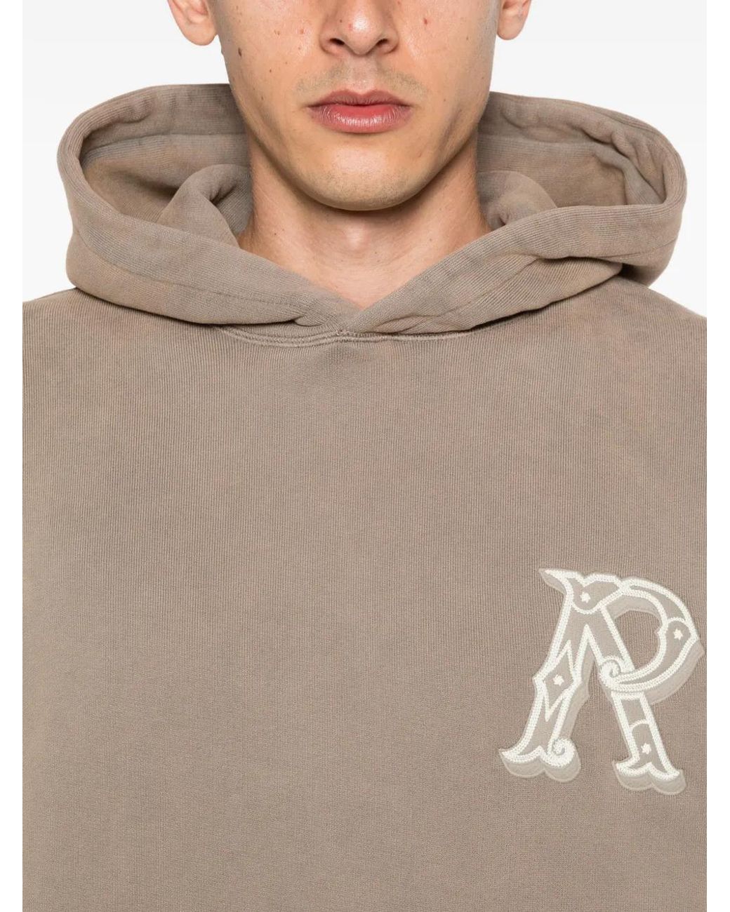 Represent Natural Logo-Patch Hoodie for men