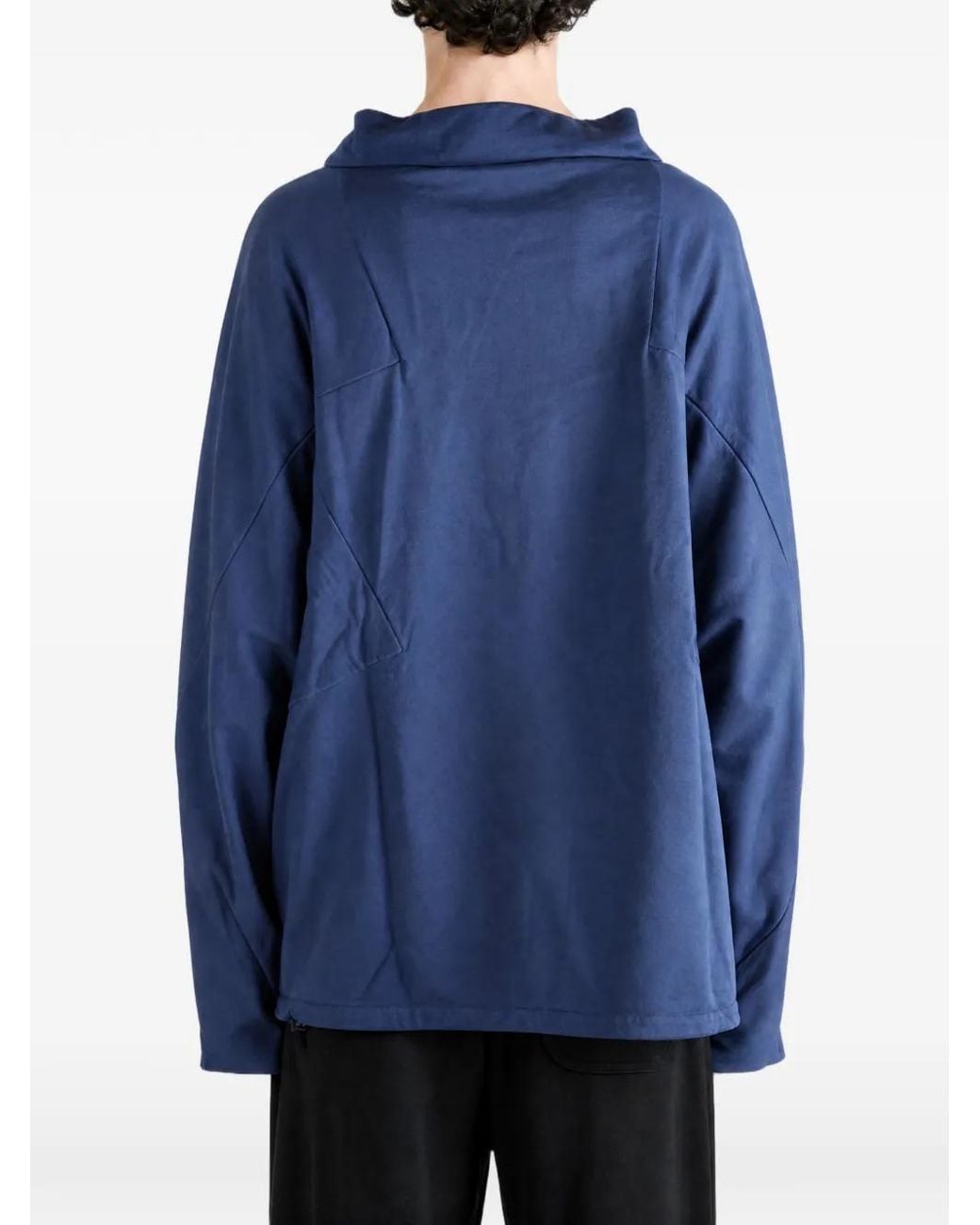 Kiko Kostadinov Blue Veleka Funnel-Neck Sweater for men