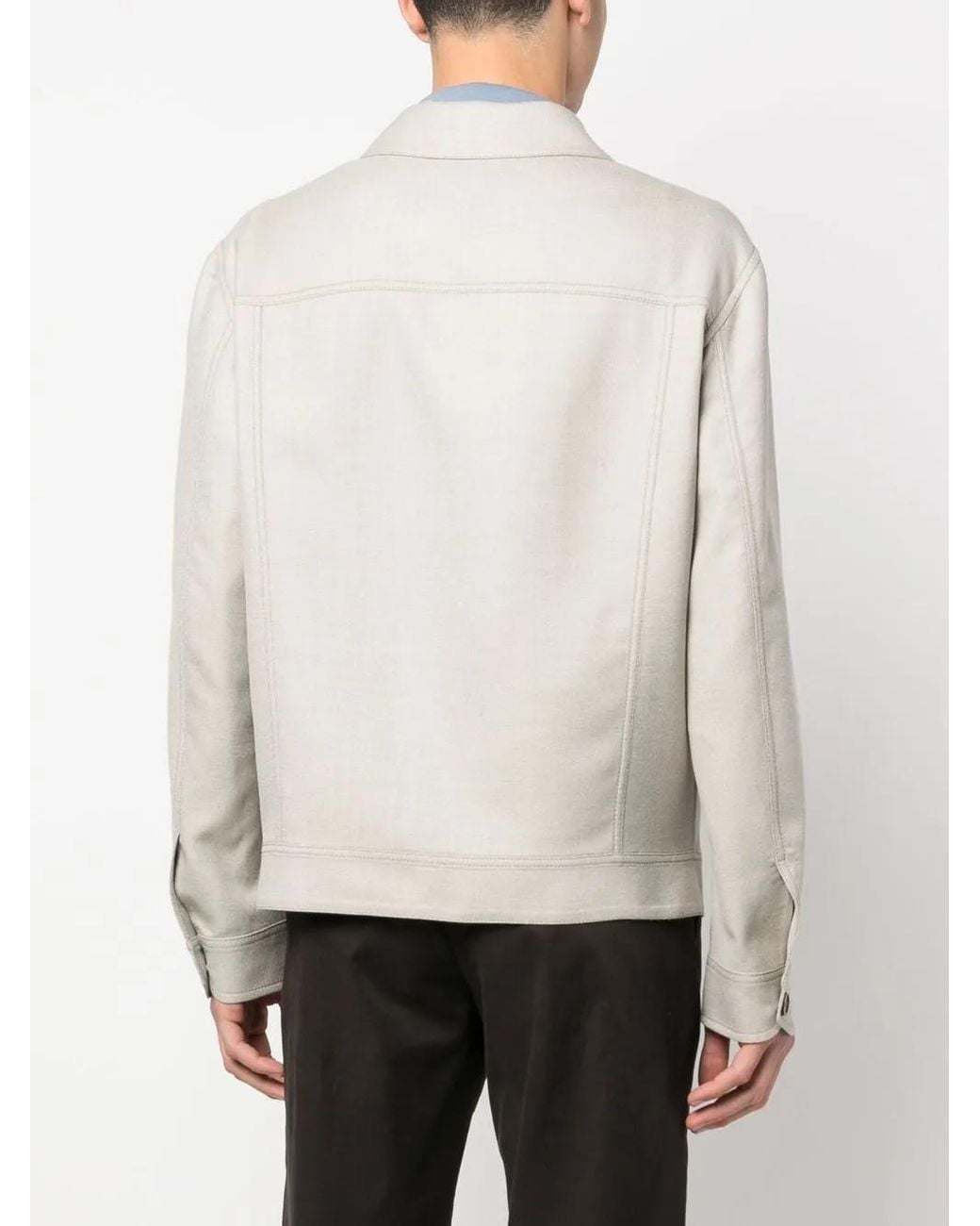 Brioni Natural Trucker Shirt Jacket for men
