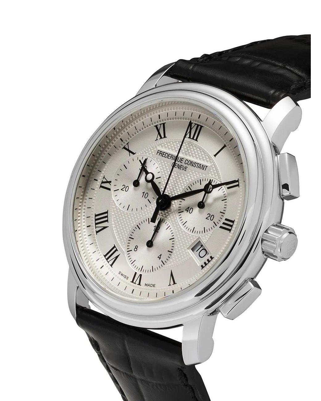 Frederique Constant 'Classics Quartz' Chronograph, 40mm in White für Herren