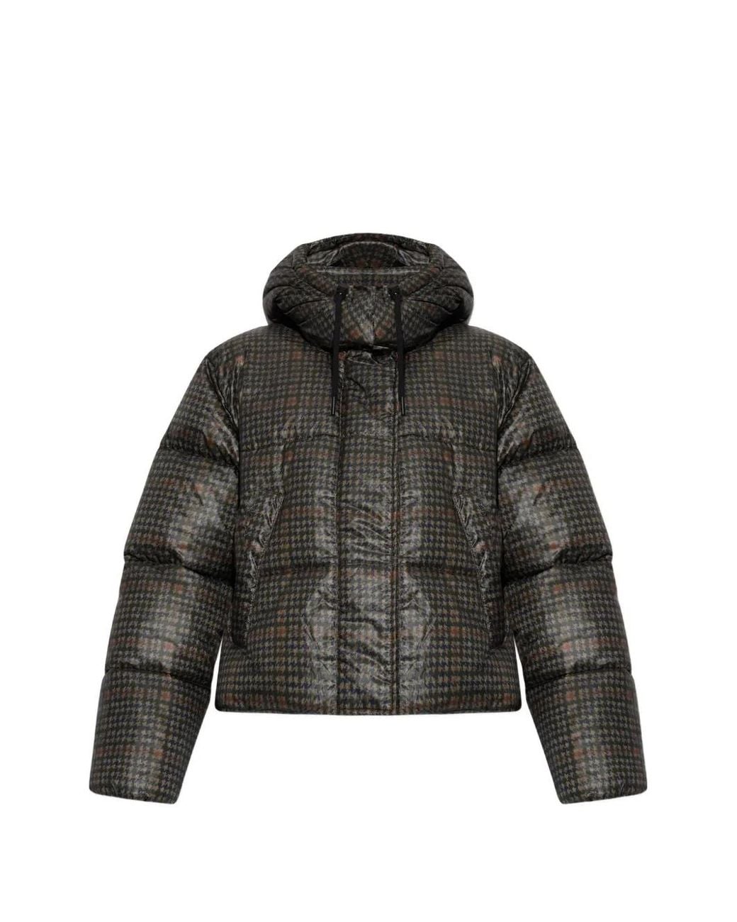 Munthe Black Veste Vuba À Motif Pied-De-Poule