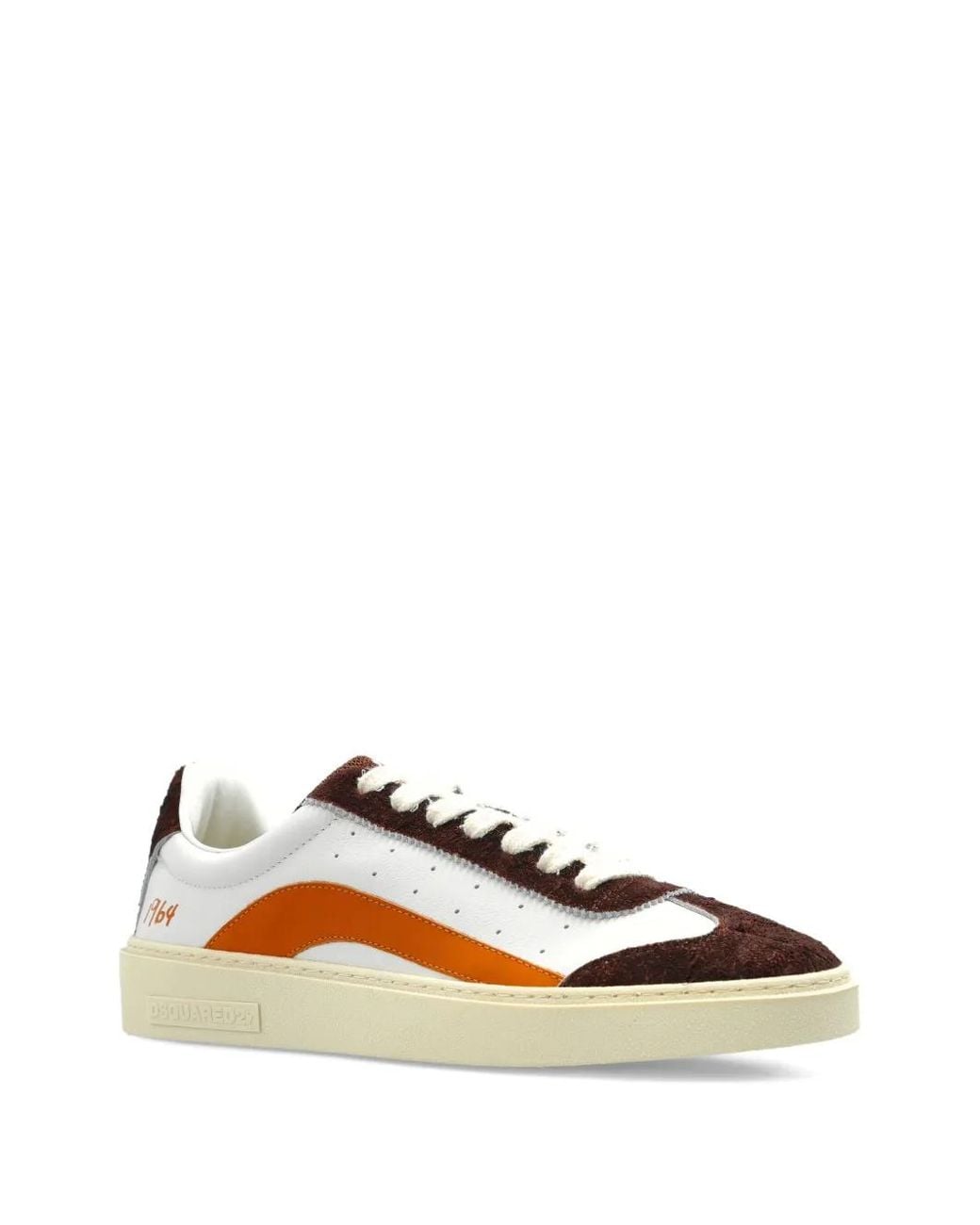 DSquared² White Rider 1964 Leather Sneakers for men